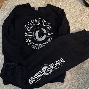 Black National Championship sweat set!